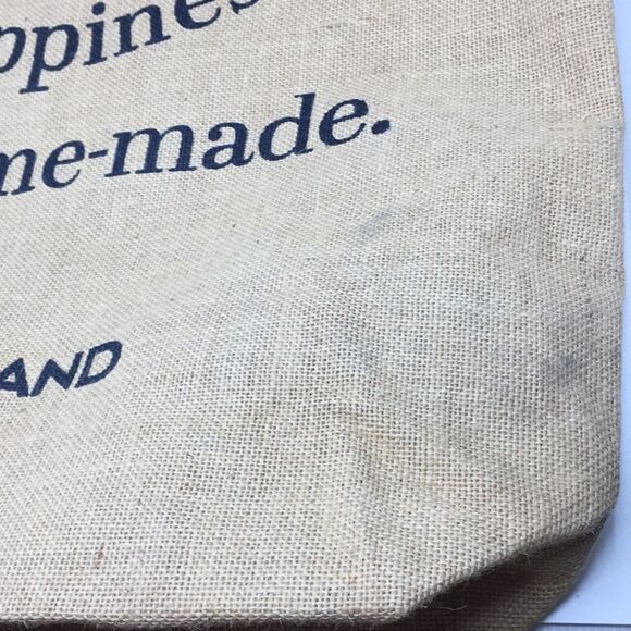 Lakeland Large Jute Tote Happiness is Homemade- Eco-Friendly two strap handles - Picture 14 of 16